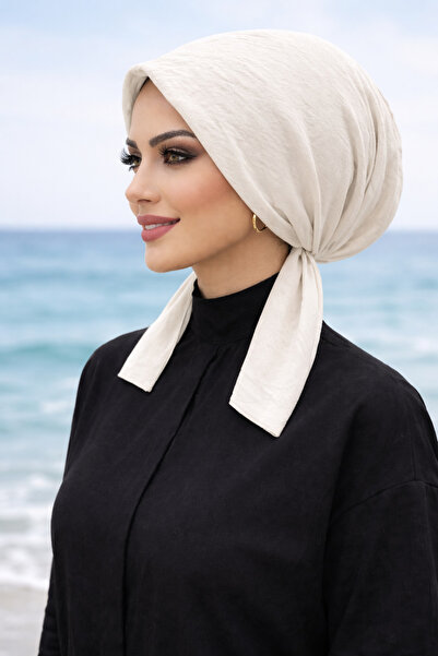 R&S modibone وشاح من قماش القطن المقاوم للانزلاق بلون إكرو