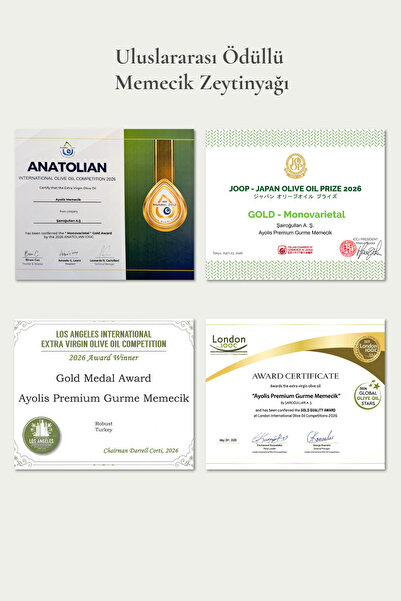 Ayolis Premium Gurme Memecik Zeytinyağı 500 ml Ödüllü Erken Hasat Soğuk Sıkım Natürel Sızma Zeytinyağı