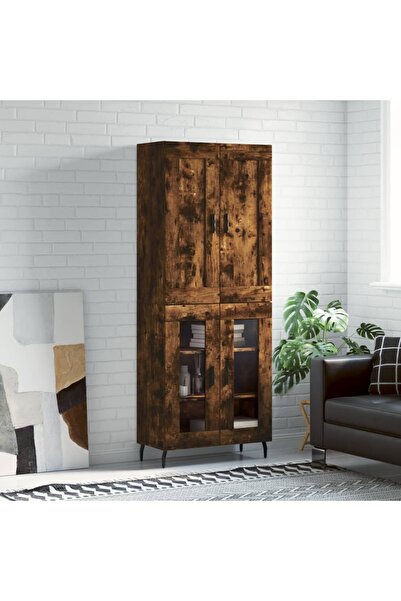 Concept Dulap înalt, stejar fumuriu, 69,5x34x180, lemn compozit