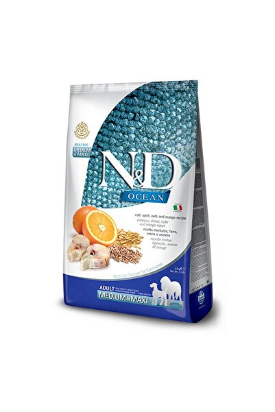 N&D Ocean Düşük Tahıllı Balık-portakallı Yetişkin Köpek Maması 2.5kg