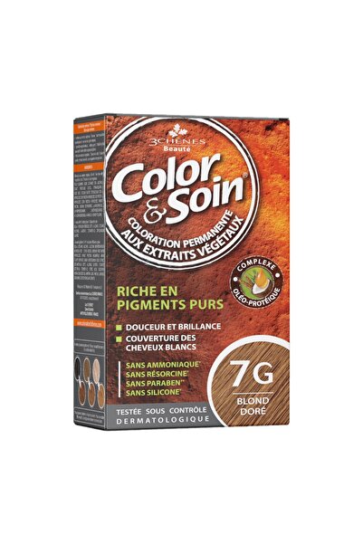 Color Soin Organik Saç Boyası Color&soin 7g Blond Dore Golden Blond Altın Sarısı