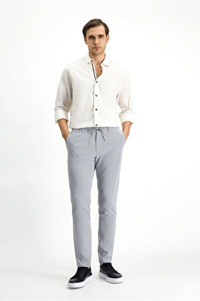 Kiğılı 7 Drop Super slim fit Eksra Dar croială Pantaloni din țesătură clasică...