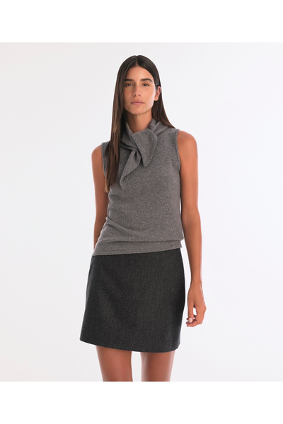 Yargıcı Wool Cashmere Regular Crew Neck Sleeveless Pullover