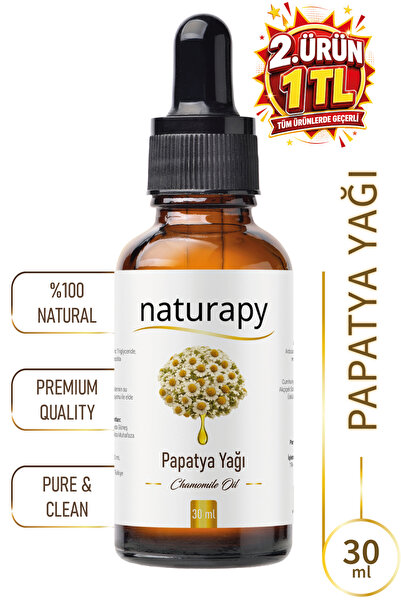 NATURAPY زيت البابونج (زيت الكاموميل) للنقع |   زيت استخلاص 30 مل في زجاجة زج...