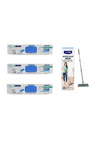 Deep Fresh Set curatare pardoseli DeepFresh: Coada Mop cu click +3 x Pachete ...