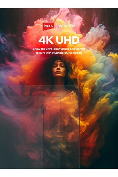 IMPEX تلفزيون ذكي Wios65Q QLED مقاس 65 بوصة بدقة 4K وتقنية الذكاء الاصطناعي والتحكم الصوتي وذاكرة وصول عشوائي 8 جيجابايت وذاكرة تخزين 1.5 جيجابايت باللون الأسود