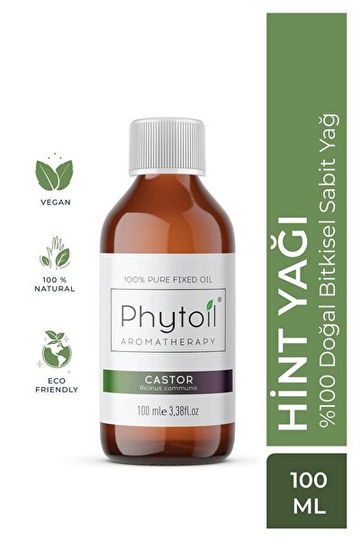 phytoil Saf Hint Yağı – Castor Oil %100 Doğal Bitkisel Sabit Yağ 100 ml