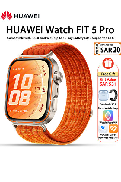 Huawei WATCH FIT 5 Pro Smartwatch, 1.92" FullView Display, Risk Study, Mini W...