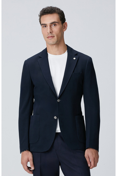 Network Lacivert Blazer Ceket