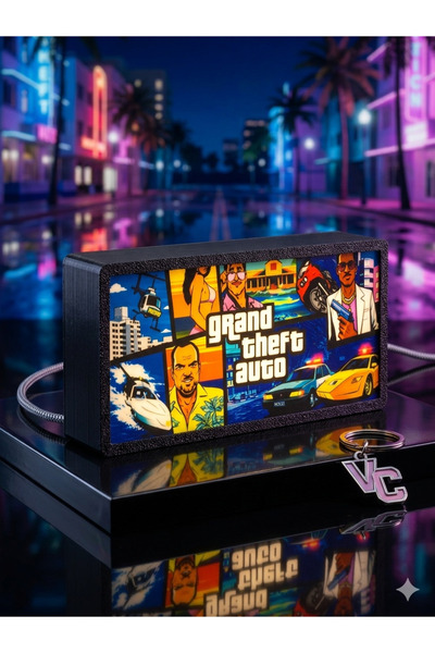 shop grand theft auto Dekoratif LED masa Lambası Oyuncu Odası Aksesuarı