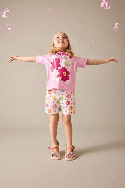 DeFacto Floral 2-Piece Set for Baby Girl H6738A526Sm