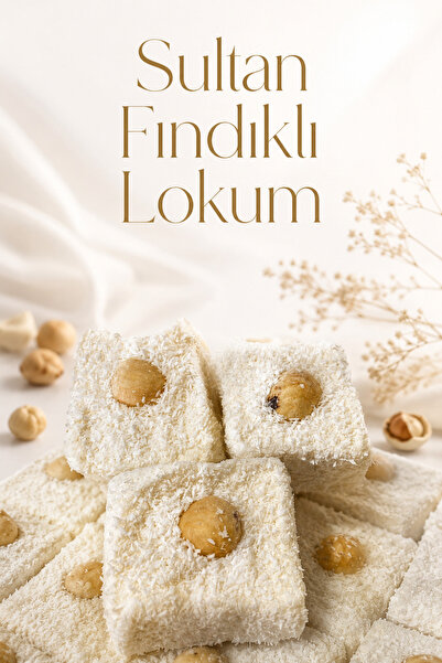 Şener Glikozsuz Lokum 1 Kg Sultan Fındıklı Lokum Atıştırmalık