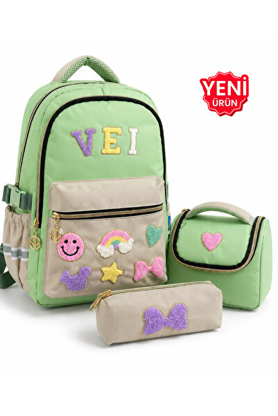 Freedom Set de 3 genți pentru școala primară: Rucsac pentru fete + Cutie de p...