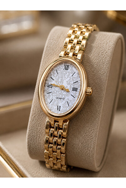 Coliseum Zarif Oval Kadın Saati - Rose Gold/Altın Rengi