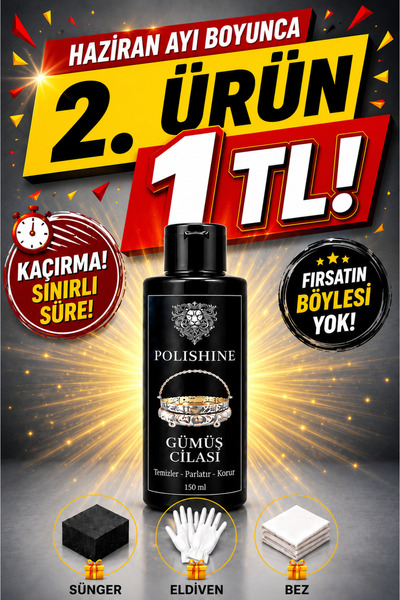POLİSHİNE Gümüş Temizleyici ve Parlatma Cilası 150ml