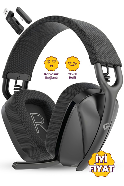 gameagle Ghost Pro (Bluetooth/2.4G/Kablolu) Profesyonel Mikrofonlu Oyuncu Kul...