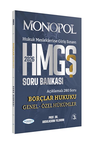 Monopol Yayınları Monopol 2026 HMGS Borçlar Hukuku Genel – Özel Hükümler Soru...
