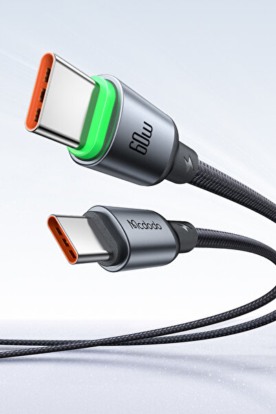 CA-6871 Type-cType-c 60W PD Fast Charge E-Marker Black 2m