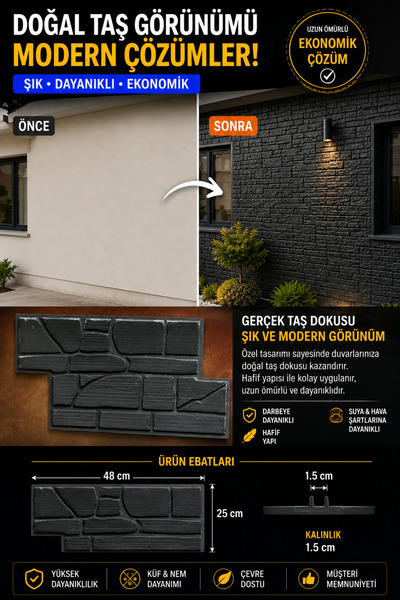 Bahçeci Beton Damga Kalıbı Duvar Kalıbı Kabartma Kalıp %100 ORİJİNAL ÜRÜN
