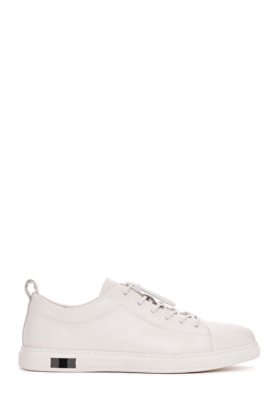 Derimod Erkek Beyaz Bağcıklı Deri Sneaker 25SFD690818