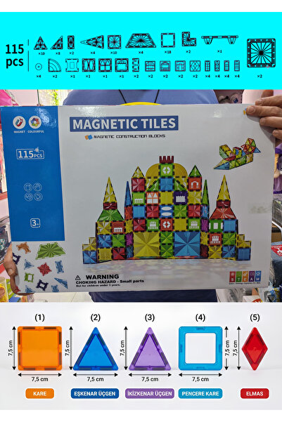 Boratila Toys مكعبات بناء مغناطيسية - مجموعة ألعاب مغناطيسية ملونة ثلاثية الأ...