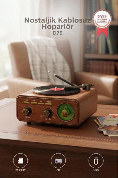 Torima Bluetooth Hoparlör Plak Görünümlü Nostaljik Kablosuz Wireless Speaker ...