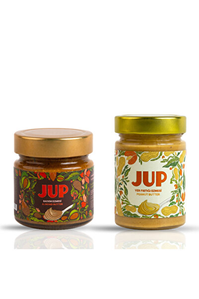 JUP FOOD %100 Badem & %100 Yer Fıstığı Ezmesi - 2'li Paket
