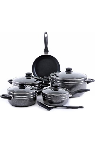 ROYALFORD Cookware Set, Black, Rf7065, 10 Pieces, Aluminium
