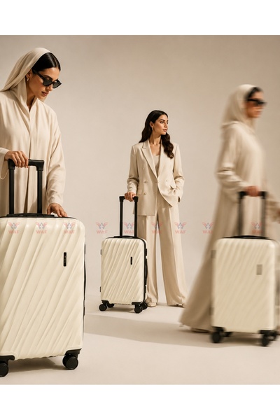 WAF Luggage Set WAVE 3PCS 20/24/28 Inch ABS & Polycarbonate Suitcase Set طقم ...