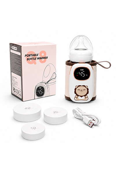 ambrasmart Încălzitor Biberon Portabil Fără Fir, ambrasmart, USB, Pentru Lapt...