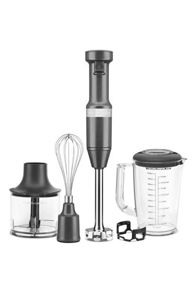 Kitchenaid Aksesuarlı El Blenderı Seti Charcoal Grey 5KHBV83EDG