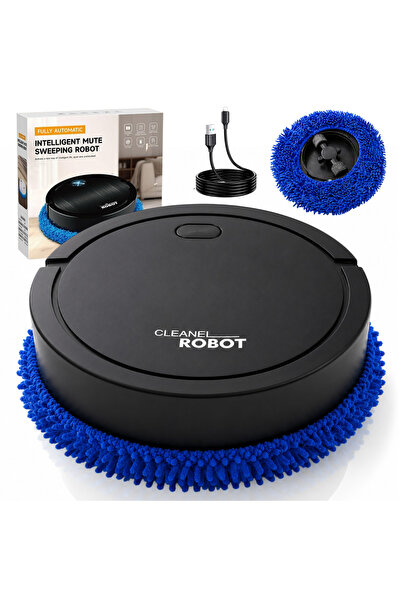 Omaly Robot Mop Automat, Ștergere Uscată și Umedă, Husă Microfibră Lavabilă -...