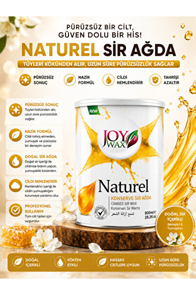 JOYWAX Joy Wax Konserve Sir Agda Naturel 800ml