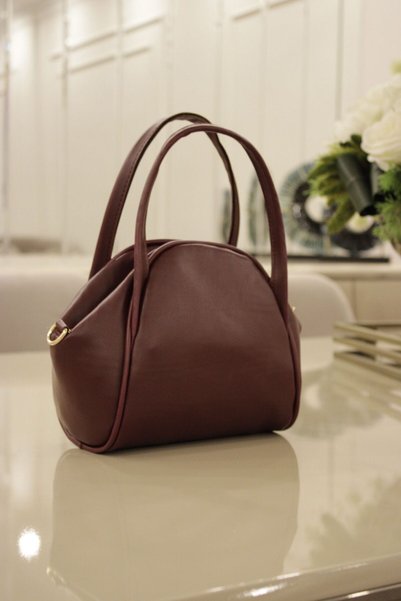 Molie Claret Red Women's Hand and Shoulder Bag, Artificial Leather, Summer, Daily Use, Gift