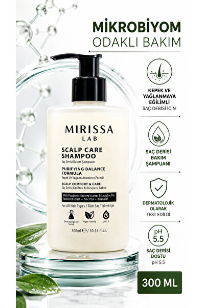 Mirissa Lab Sülfatsız Kepek & Yağlanma Karşıtı Scalp Care Şampuanı 300 ml - S...