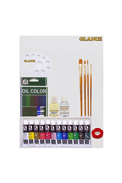 GLANCE Fanart 12x12 Ml Ekonomik Yağlı Boya Başlangıç Seti