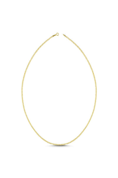 Sembol Gold Altın Zincir Flat Mariner Modeli 50 cm