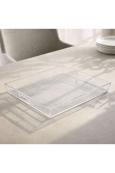 PAN HOME Crysta Serving Tray 43.5x29x4.4cm -clear