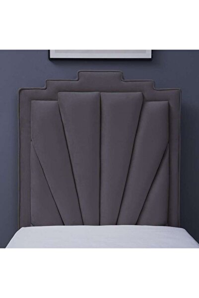 PAN HOME Uranus Headboard Velvet Grey L-120 : H-125 Cm