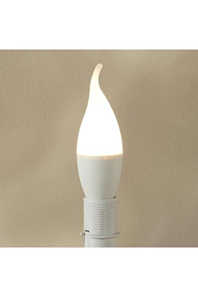 PAN HOME Levin Led C37 Candle Bulb E14 With Tail 6w 3000k Warm Light - White