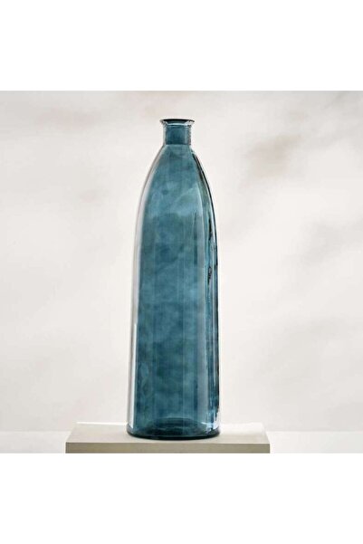 PAN HOME Helmi Recycled Glass Vase 25.5x81cm - Blue