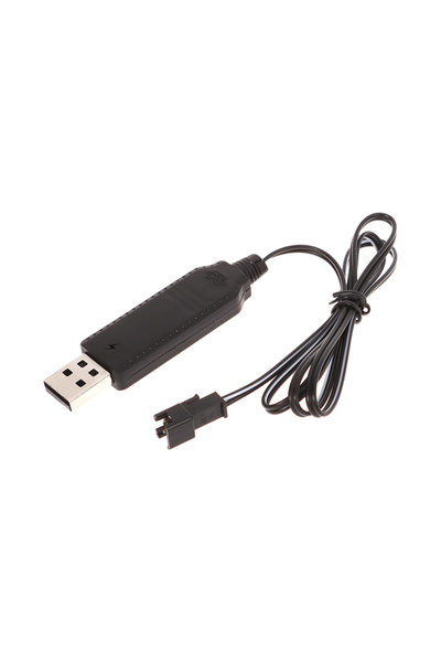 Choice كابل شاحن USB أسود لشاحن بطارية ليثيوم 3.7 فولت SM-2P أمامي لأجزاء طائ...