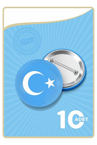 B Ajans Bizz Doğu Türkistan Rozet Seti -01 (TOPLAM 10 PARÇA)