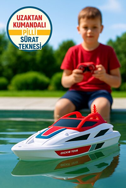 TOYFEST Dickie Sea Cruiser Kumandalı Pilli Sürat Teknesi