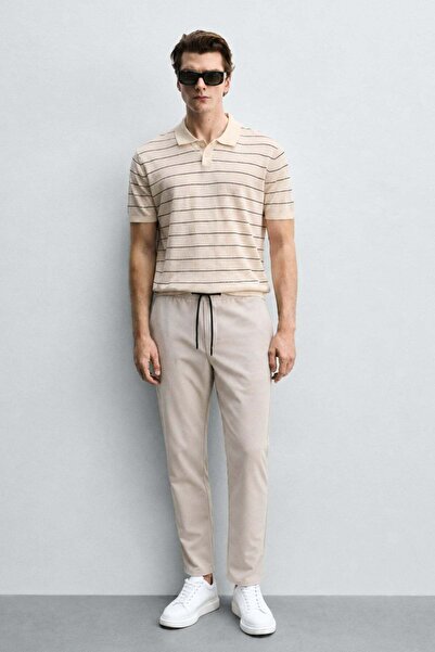 Madmext Beige Jogginghose für Herren 4242