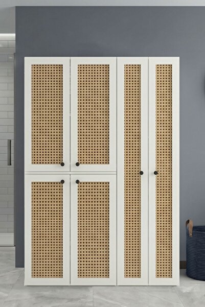 Kenzlife çamaşır-kurutma makinesi dolabı yaromira sol mat beyaz 180*120*64 ha...