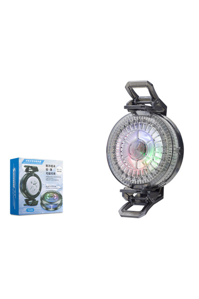 HADRON HDX4380 Manyetik Klipsli Telefon Soğutucu Fan RGB Isı Göstergeli Siyah