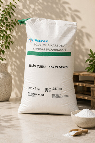 Şişecam Saf Karbonat Içilebilir Sodyum Bikarbonat 25 Kg / Ingiliz Karbonatı