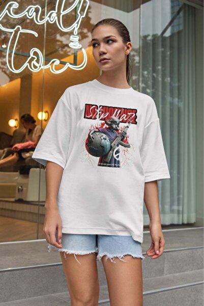 buzagi tasarım ürünleri تي شيرت أبيض للجنسين من Urban Oversize Mold