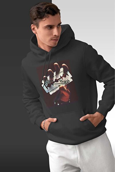 buzagi tasarım ürünleri Judas Priest Oversize Hooded Unisex Sweatshirt